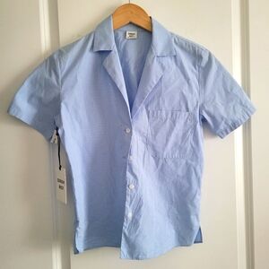 100% COTTON SUNDAY BEST Light Blue Short Sleeve Shirt